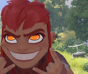 Une scène du film Nimona