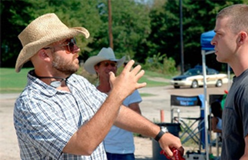 Justin Timberlake et Craig Brewer sur le plateau de Black Snake Moan