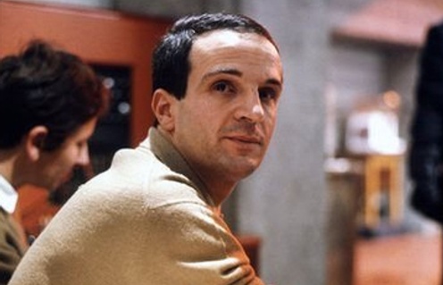 François Truffaut sur le plateau de Fahrenheit 451