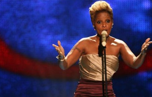 Mary J. Blige sur la scène de l'émission So You Think You Can Dance
