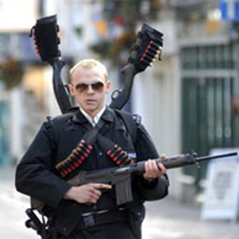 Simon Pegg dans Hot Fuzz