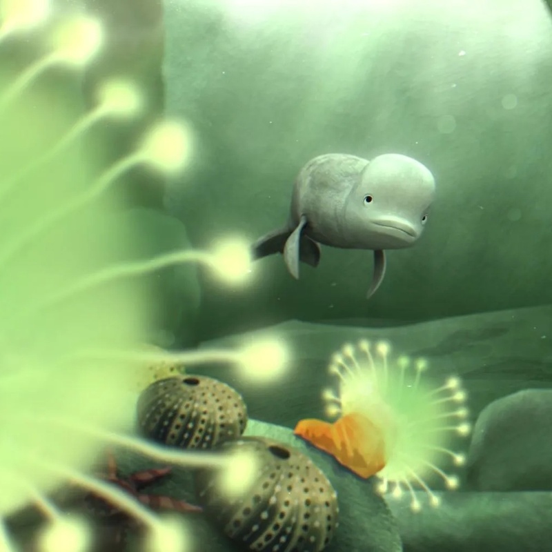 Une scène du film Katak, le brave béluga