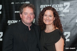 Sur le tapis rouge du film Bon Cop Bad Cop 2