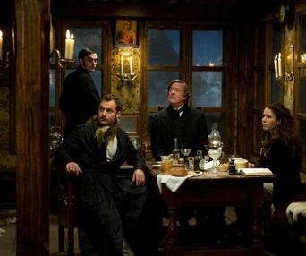 Une scène du film Sherlock Holmes: A Game of Shadows