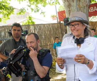 Sur le plateau du film Un été en provence