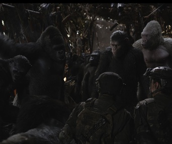 Une scène du film War for the Planet of the Apes