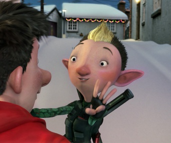 Une scène du film Arthur Christmas