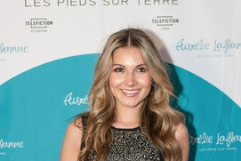 Sur le tapis rouge du film Aurélie Laflamme - Les pieds sur terre