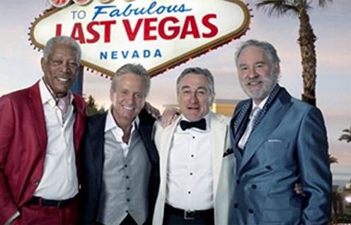 Robert De Niro, Michael Douglas, Morgan Freeman et Kevin Kline dans Last Vegas