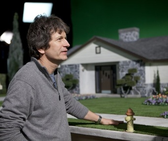Sur le plateau du film Frankenweenie