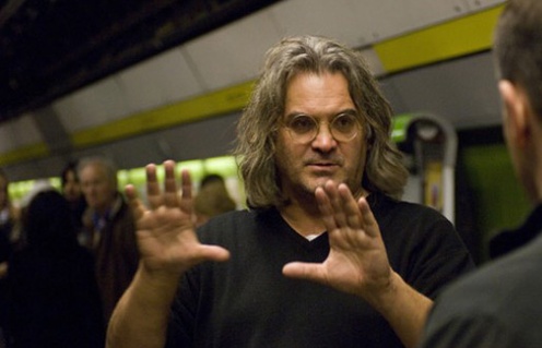 Paul Greengrass sur le plateau de The Bourne Ultimatum
