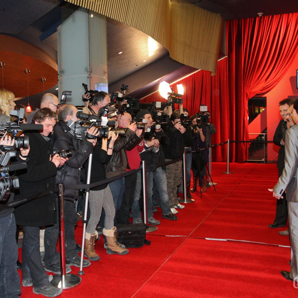 Sur le tapis rouge du film Funkytown