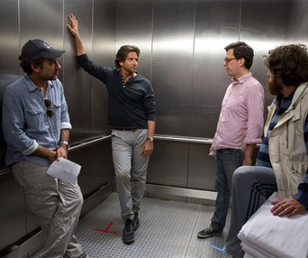 Sur le plateau du film The Hangover Part III