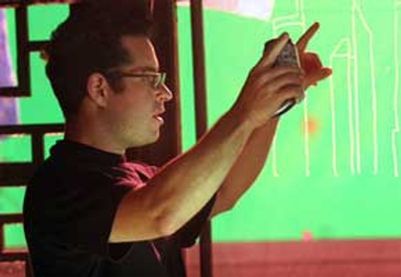 J.J. Abrams pendant le tournage de Mission : Impossible 3