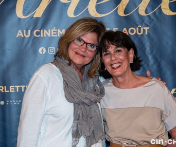Sur le tapis rouge du film Arlette