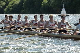 Une scène du film The Boys in the Boat
