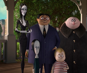 Une scène du film The Addams Family