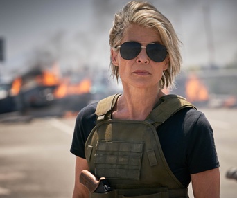 Une scène du film Terminator: Dark Fate