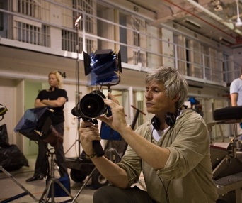 Sur le plateau du film Stone