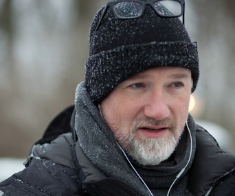 Sur le plateau du film The Girl with the Dragon Tattoo