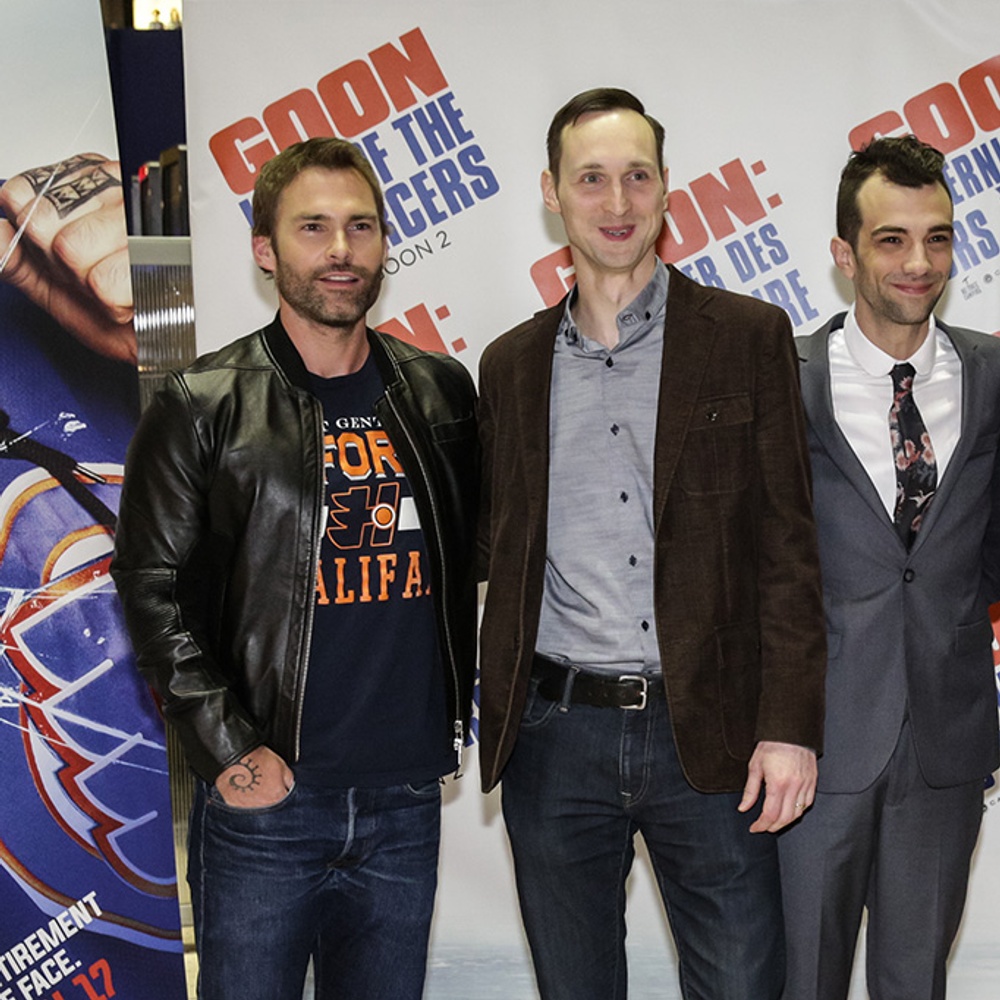 Sur le tapis rouge du film Goon: Last of the Enforcers