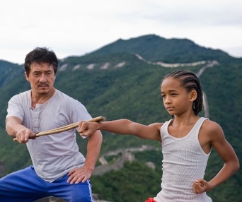 Une scène du film The Karate Kid