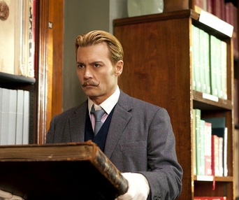 Une scène du film Mortdecai