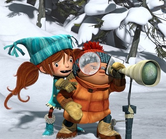 Une scène du film La guerre des tuques 3D