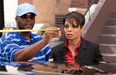 Janet Jackson et Tyler Perry sur le plateau du film Colored Girls
