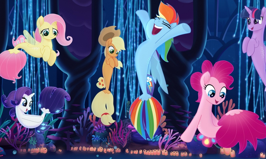 Barbe à papa et cheval pour la sortie de Mon petit poney au Cineplex Beauport