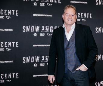 Sur le tapis rouge du film Snow Angel