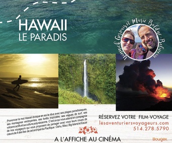 Affiche du film Les aventuriers voyageurs - Hawaii