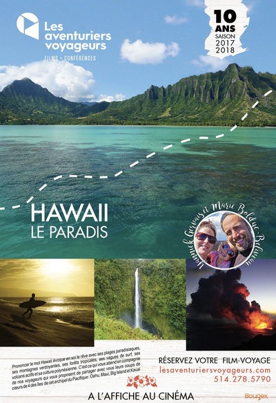 Affiche du film Les aventuriers voyageurs - Hawaii