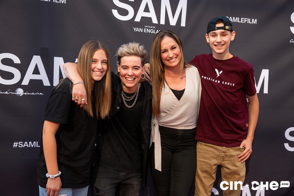 Sur le tapis rouge du film Sam
