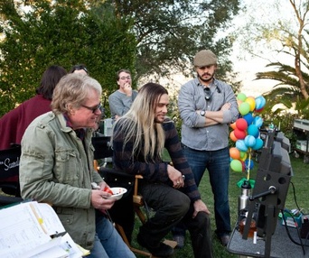 Sur le plateau du film The Incredible Burt Wonderstone