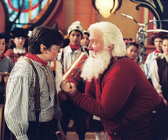 Scène du film Sur les traces du Père Noël : La clause force majeure