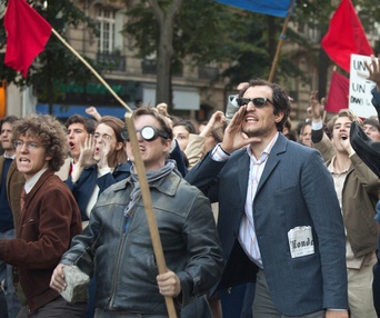 Une scène du film Le Redoutable
