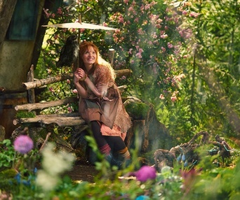 Une scène du film La petite sorcière