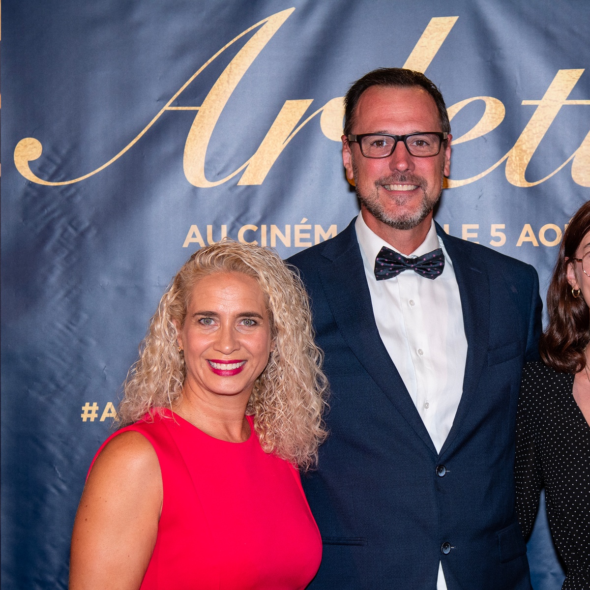 Sur le tapis rouge du film Arlette
