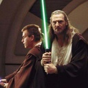 Liam Neeson et Ewan McGregor dans Star Wars: Episode I - The Phantom Menace