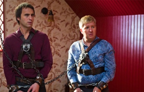 Benoît Brière et Louis-José Houde dans le film Le sens de l'humour