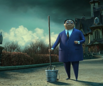 Une scène du film The Addams Family