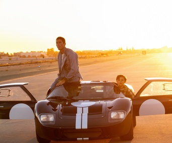 Une scène du film Ford v. Ferrari
