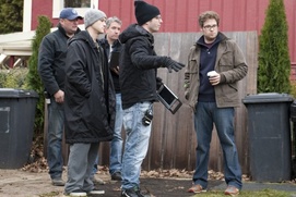 Sur le plateau du film 50/50 Sur le plateau du film 50/50