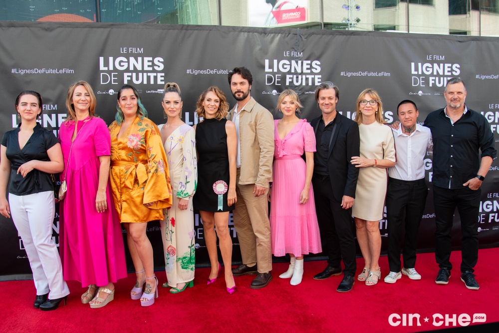 Sur le tapis rouge du film Lignes de fuite