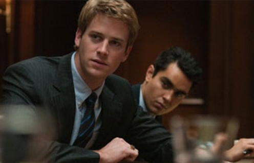 Armie Hammer et Max Minghella dans le film The Social Network