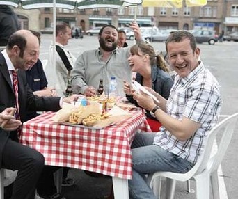 Scène du film Bienvenue chez les Ch'tis