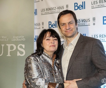 Sur le tapis rouge du film Les loups