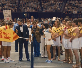 Une scène du film Battle of the Sexes