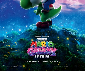 Affiche en français du film Super Mario Galaxy le film